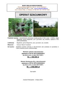 Syndyk sprzeda działkę w Bogdańcu